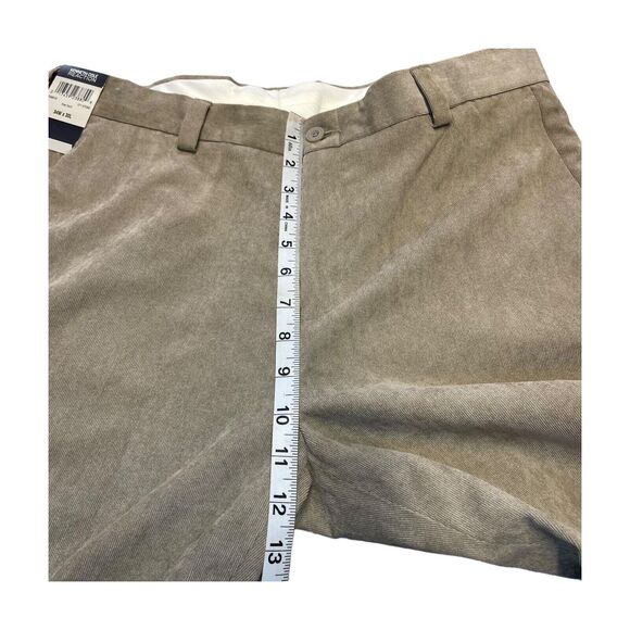 Kenneth Cole Reaction Corduroy Pants Men's 34X30 Brown Flat Front Mid-Rise - Picture 6 of 9